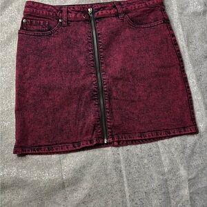 Hot Topic Red Mini Pencil Skirt Casual